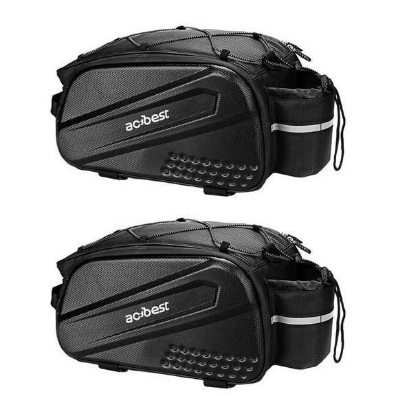 Ebike Accessories, 2pcs 34L Expandable Bike Rack Bag