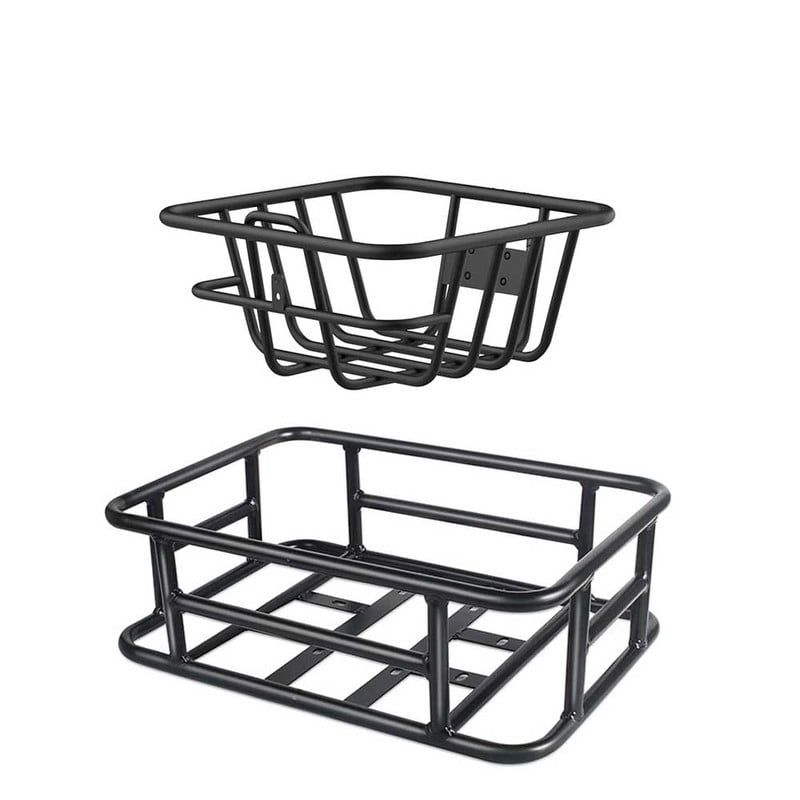 Ebike Accessories, Bike Front Basket and Large Rear Bike Basket