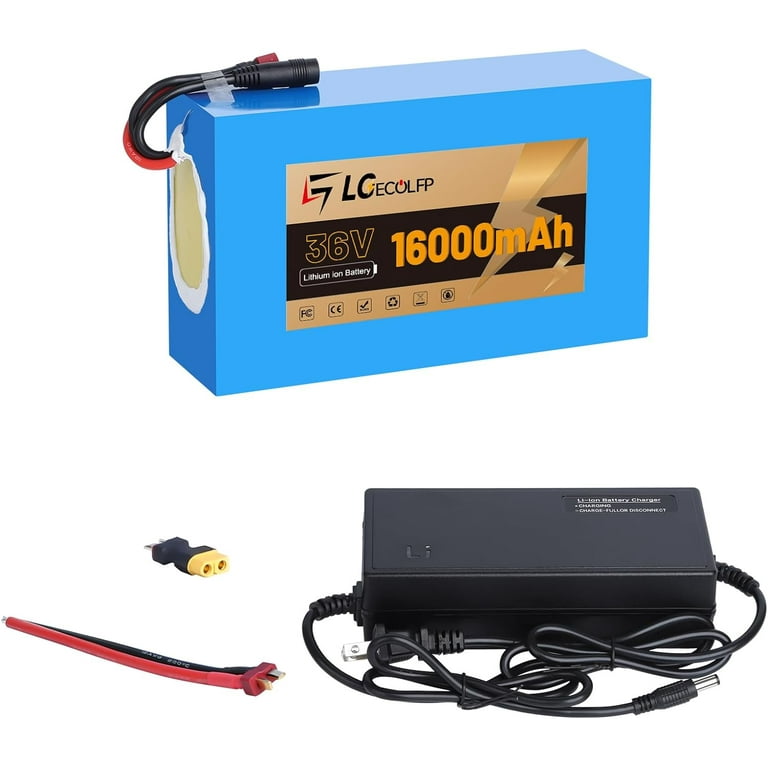 Ebike Battery 36V 16AH Lithium Battery Pack with 30A BMS for