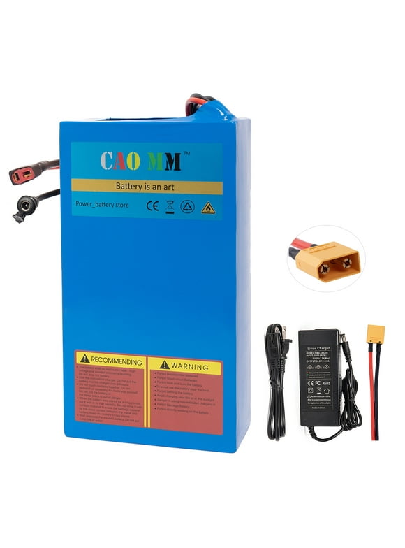 Ebike Battery 48V 20Ah Lithium Battery with Charger XT-90 Scooter Battery for 1200W Electric Bike Motor