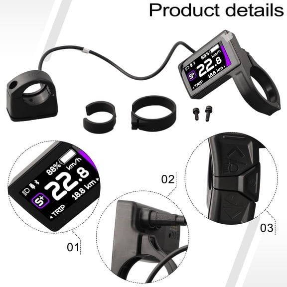 Ebike CAN Protocol Display for Bafang M560 M600 M510 M820 Electric Motor DPC245