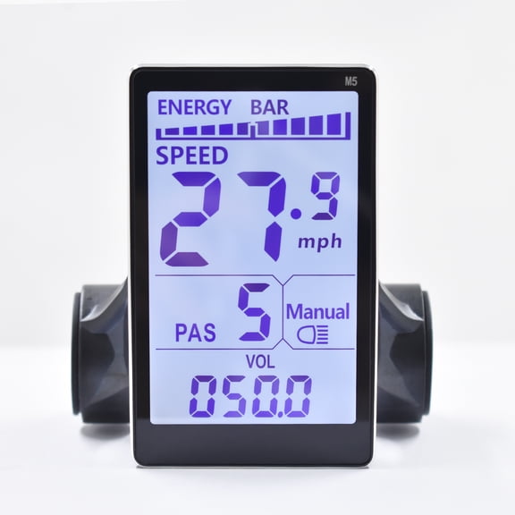 Ebike Display M5 5Pin, UART No. 2 Protocol, 24V/36V/48V/60V Electric Bike LCD Display