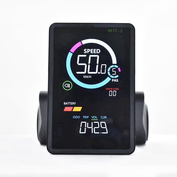 Ebike Display M7C-2 5Pin UART No. 2 Protocol, 24/36/48/60V ABS Colorful Electric Bike Computer
