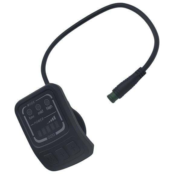 Ebike Display Meter, 36V Electric Bicycle LED Screen, Waterproof Connector, Real-Time Power Monitor, 3-Gear Mode Control for Scooters and Bikes