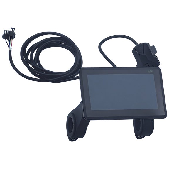 Ebike Display Screen,Colorful Cycling Computer,4.6 in / 11.6 cm Display,DC 24-60V Power Input,Speed and Battery Gauge,UART No. 2 Communication,Electric Bicycle Scooter Mountain Bike Accessory