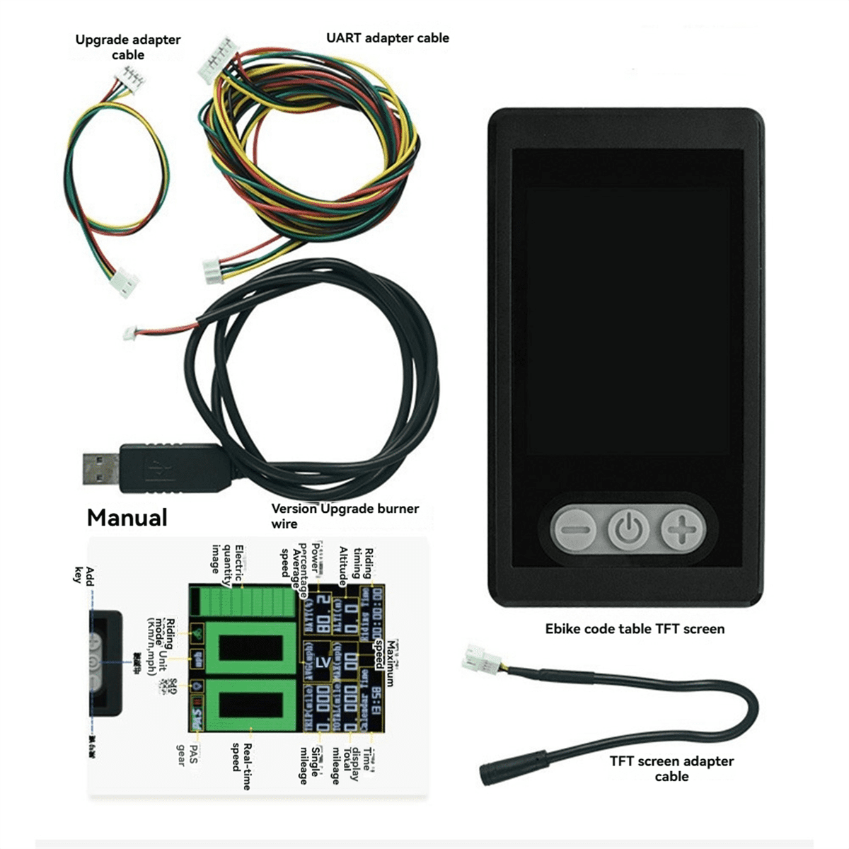 Ebike Display TFT Color Disply Advanced with GPS Function Waterproof ...