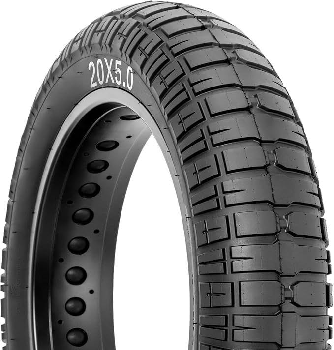 20x4.0 / 26x4.0 Fat Bike Tire - Folding Bead Wire Tire For Electric & Mountain Bikes, All-Terrain Grip