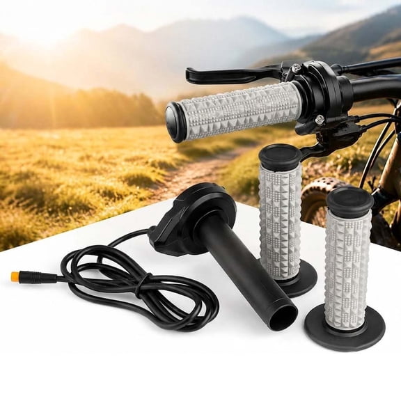 Ebike Full Twist Throttle,  3 Pin Waterproof Throttles Grip Kit Compatible Fit for  Lectric XP4, Macfox X1, HappyRun and Freego
