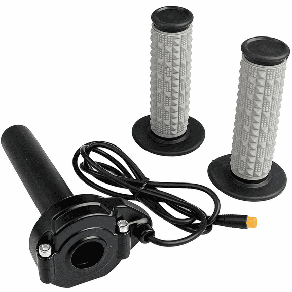 Ebike Full Twist Throttles, 3 Pin Waterproof Throttles Grip Kit, 12V-72V for 22mm Handlebars, Compatible with Lectric XP4, Macfox X1, HappyRun and Freego