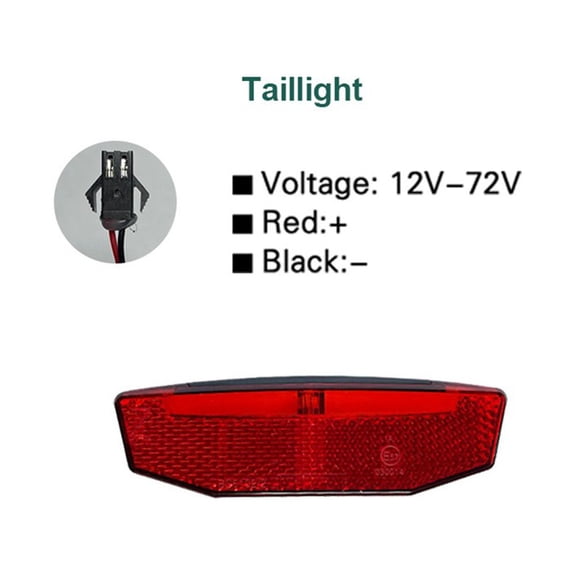 Ebike Headlight Bike Light Harness Electric Bike Lamp Front/Rear Light Set Led Brake Lamps Quick Release Cable Set