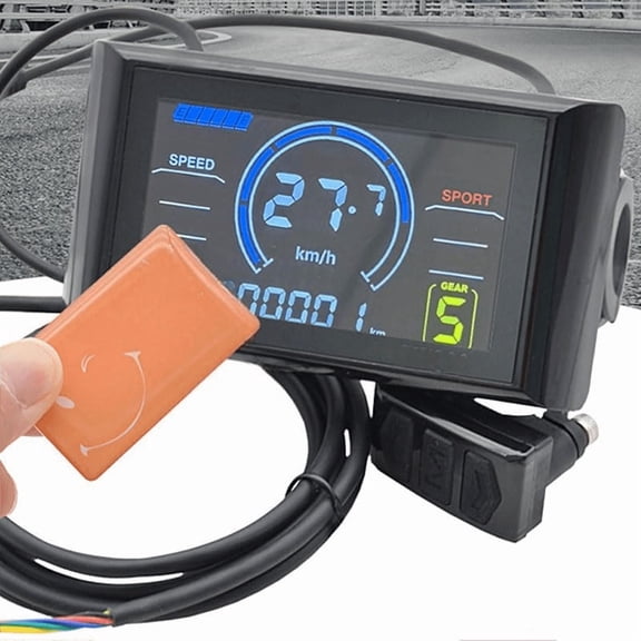 Ebike LCD Display, SW900 Colorful ABS 5Pin Ebike Display Meter Intelligent Cycling Computer 24V 36V 48V 52V 60V with NFC Function for Electric Bike, Advanced Electric Bicycle LCD Display$$Other