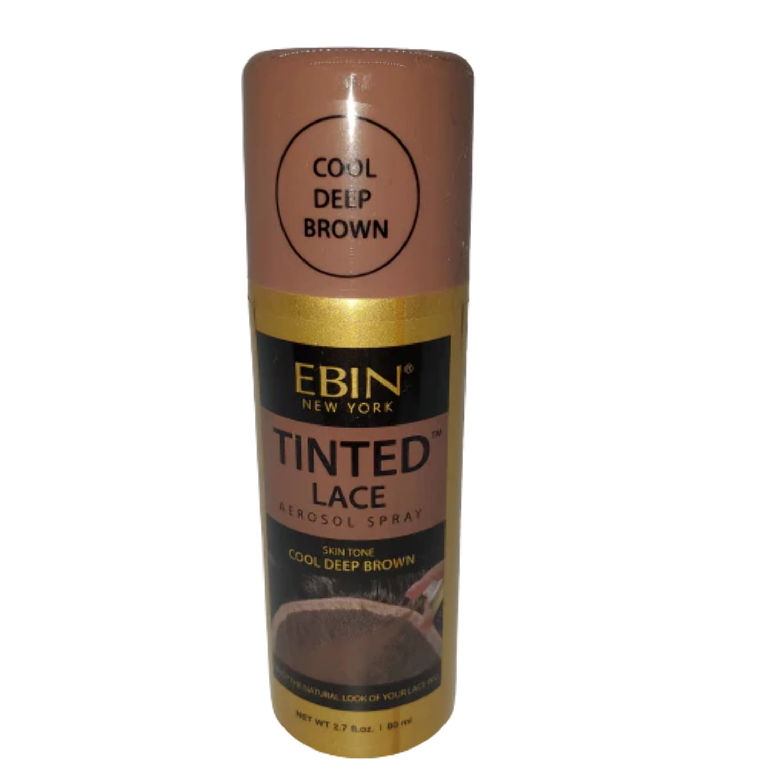 Ebin New York Tinted Lace Aerosol Spray Light Warm Brown