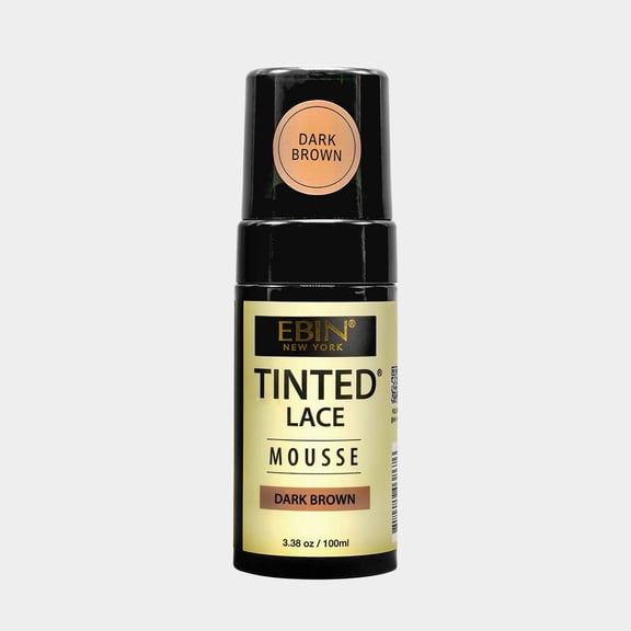 Ebin New York Tinted Lace Mousse, Dark Brown, 3.38oz