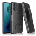 thumbnail image 1 of Ebizware Heavy Duty Shockproof Holster Cell Phone Case with Belt Clip and Kickstand for Motorola, 1 of 10