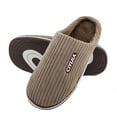 thumbnail image 1 of Ebizware House Slippers for Women and Men Scuff Memory Foam Slip on Womens Fuzzy Slippers, Comfy Indoor / Outdoor House Shoes, 1 of 9