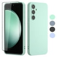 thumbnail image 1 of Ebizware for Samsung Galaxy S23 FE 5G Liquid Silicone Phone Case Cover, with Tempered Glass Screen Protector, Shockproof Full Body Protective Case Cover for Galaxy S23 FE 5G (Mint Green), 1 of 8