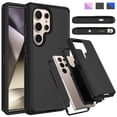 thumbnail image 1 of Ebizware Samsung Galaxy S24 Ultra Shockproof Military Grade Dual Layer Protection phone Case, Black, 1 of 10