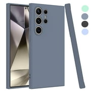 Ebizware Silicon Slim Cell Phone Cover for Samsung S24 Ultra, Gray