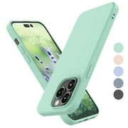 Ebizware Apple iPhone 14 Plus Shockproof Liquid Silicone Full-Body Protective Case Cover Mint Green