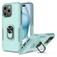 thumbnail image 1 of Ebizware for iphone 15 Pro Max Phone Case, 360° Rotatable Ring Holder Kickstand Case Heavy Duty Shockproof Magnetic Car Mount Supported Cover for iphone 15 Pro Max - Mint Green, 1 of 8