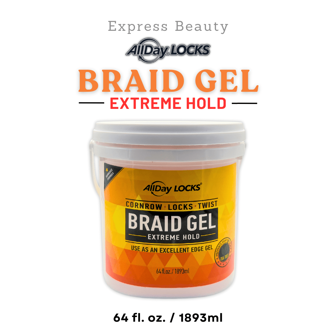 Ebo AllDay Locks Braid Gel Extreme Hold High Shine, Smooths, Tames ...