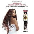 thumbnail image 1 of Ebo Bobbi Boss Infusion Human Hair Curl Crochet Braid Deep Curl Boho Box Braid 24" ( T1B/350 Off Black / Copper ), 1 of 6