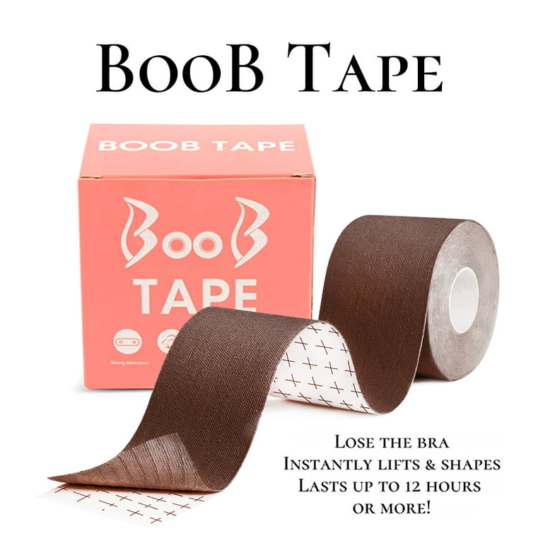 Ebo Boob Tape Breast Lift Tape Adhesive Boob Tape 2 Inch Brown 