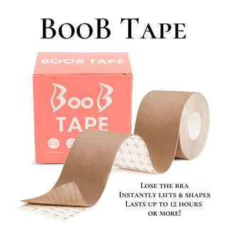 Travelwant Boob Tape, Bob Tape for Large Breasts,Extra-Long Roll Invisible  Breast Lift Tape with Reusable Silicone Nipple Covers & Double Sided Body  and Clothing Tape 