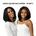 thumbnail image 1 of Ebo Dashly Synthetic Lace Front Wig Salt & Pepper SP Lace Unit 3 Perm Yaki 14” ( Balayage Copper ), 1 of 6
