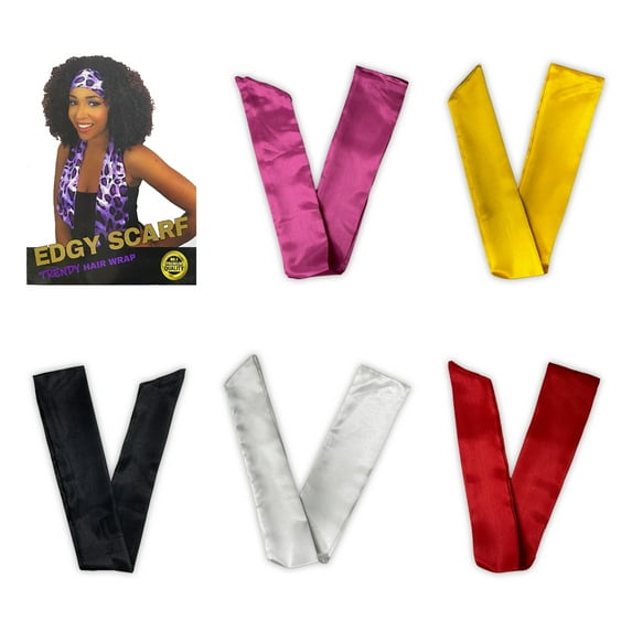 Ebo Fashion Silk Scarves For Women 100% Silk Satin Lightweight Edge Scarf 1 Pcs ( Red )