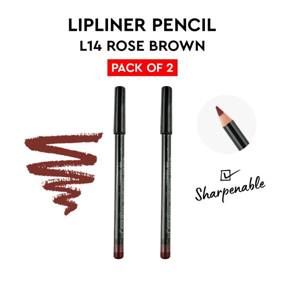Ebo Lipliner Pencil L14 Rose Brown 2 pack