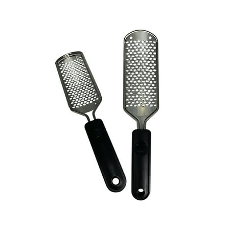 Ebo Pedicure Foot File Callus Remover - Large Stainless Steel Foot Scrubber Professional Stainless Steel Callus File for Wet and Dry Feet