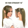 thumbnail image 1 of Ebo Premium Destiny Yaki Straight Drawstring Ponytail Hair 16″ Inch ( 2 Dark Brown ), 1 of 6