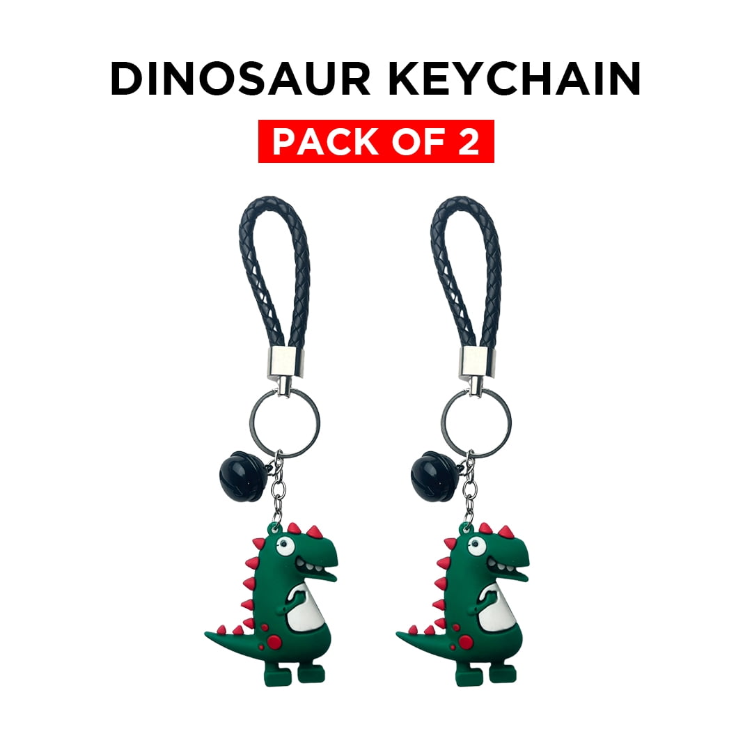 Ebo Premium Silicone Keychain Cartoon Dinosaur Key Ring for Kids