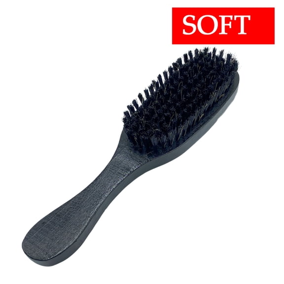 Ebo Premium Wave Brush 360 Wave Brush Made With Pure Black Boar Bristle Hair Brush Soft Brush With Long wood Handle