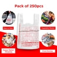 thumbnail image 1 of Ebo Thank You Have a Nice Day Plastic Disposable and Reusable Standard Supermarket, Grocery, T-shirt Bag (11.5” x 6.5" Inch) - Pack of 250 pcs, 1 of 6