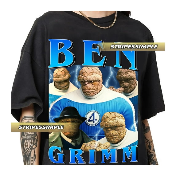 Ebon Moss-Bachrach as Ben Grimm The Fantastic Four retro vintage 90s