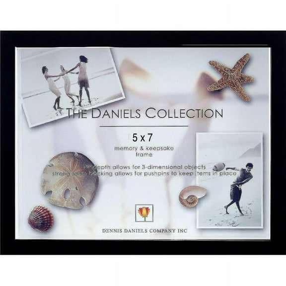 Ebony-Black 1 frac34 in depth craft Keepsake 5x7 Box by Dennis Daniels - 5x7