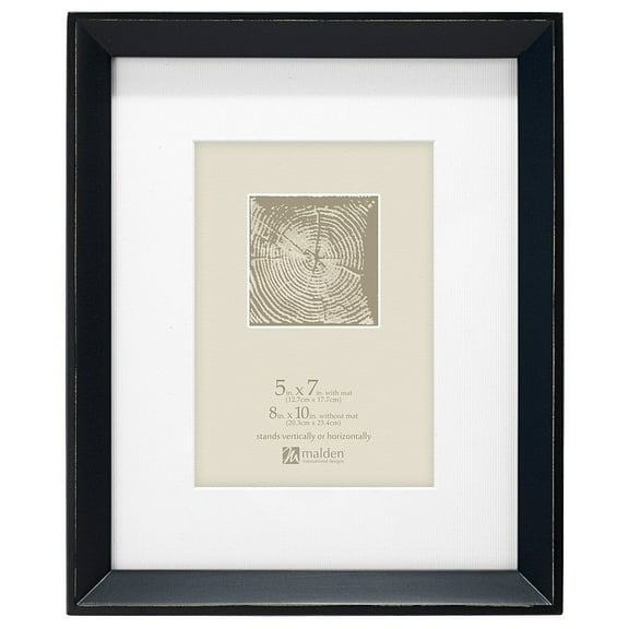 Ebony-Black SCRATCH MORGAN 8x10 5x7 by Malden - 5x7