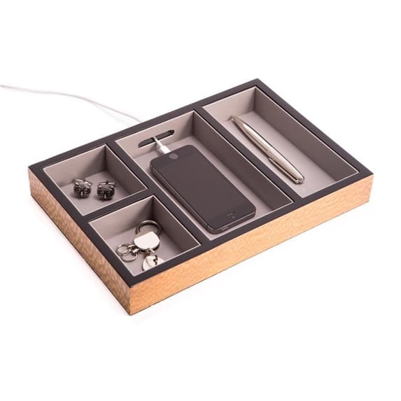 Ebony Dresser Valet - 11.5L x 8W x 1.5H in.