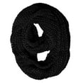 thumbnail image 1 of Ebony Hand Made Thick Ribbed Chunky Knit Infinity loop Scarves, 1 of 7