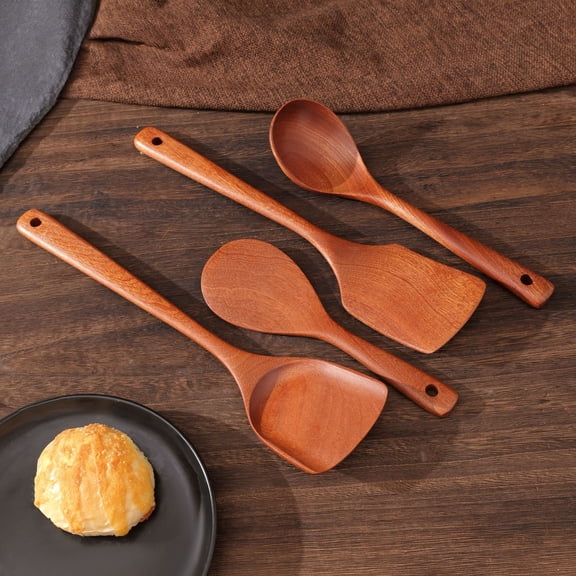 Ebony Kitchen Kitchenware Set Natural Solid Wood Fried Vegetable Shovel Soup Spoon Rice Shovel