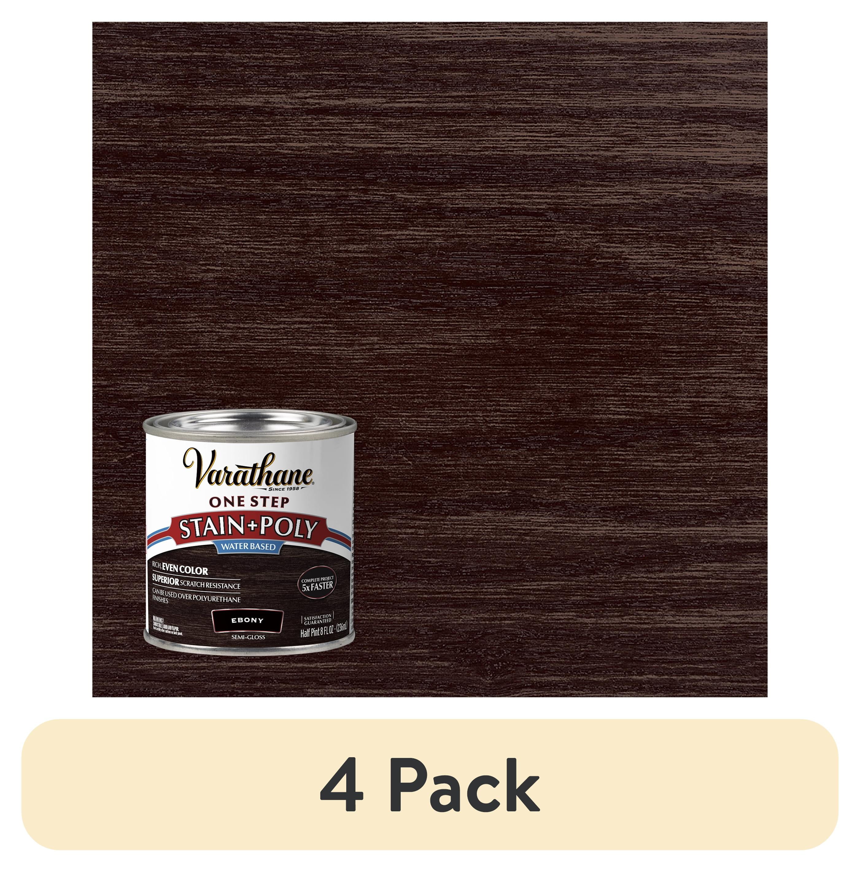 Dark Walnut, Rust-Oleum Stain + Polyurethane Semi-Gloss -330060, Half