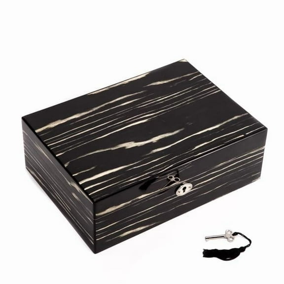 Ebony Wood Jewelry Box - 11.25W x 4H in.