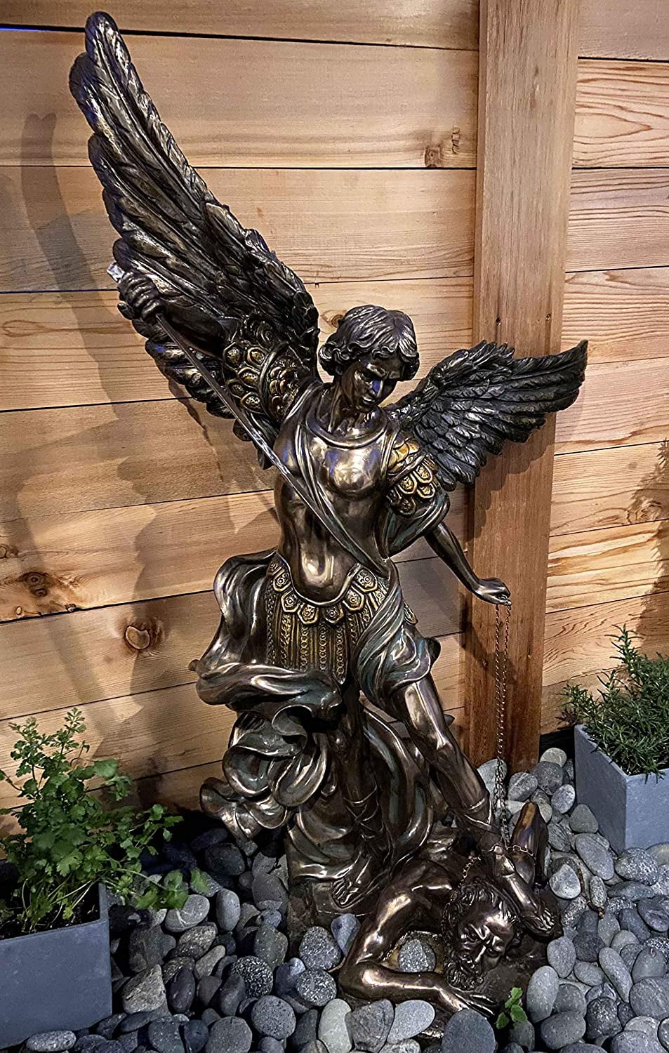 Ebros Grand Saint Michael The Archangel Statue, 45" Tall, Holy Angel ...