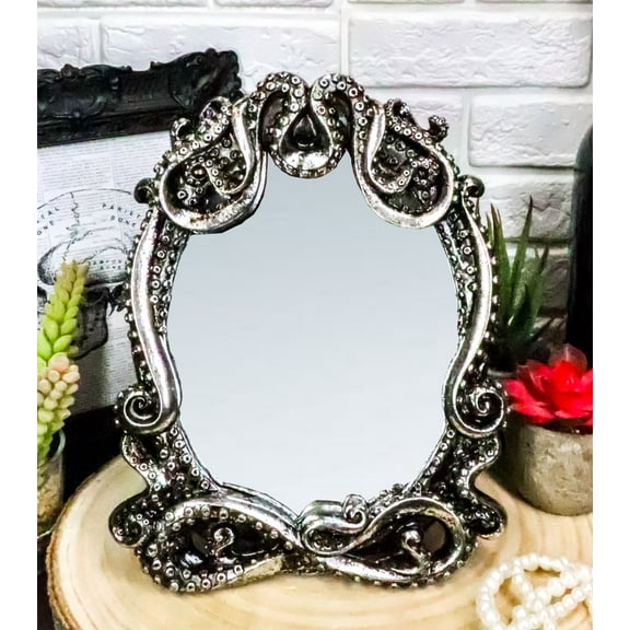 Ebros 9"H Sea Monster Kraken Cthulhu Octopus Tentacles Vanity Table Wall Mirror