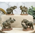 thumbnail image 1 of Ebros African Safari Elephant Mother & Calf Family Set of 4 Mini Figurines, 1 of 7