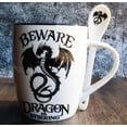 thumbnail image 1 of Ebros Altar Drake Beware Dragon Is Stirring Cocoa Tea Coffee Cup Mug & Spoon Set, 1 of 9
