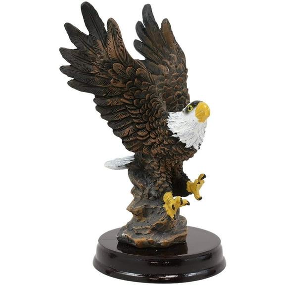 Ebros American Pride Swooping Bald Eagle with Spread Out Wings by Rocky Cliff