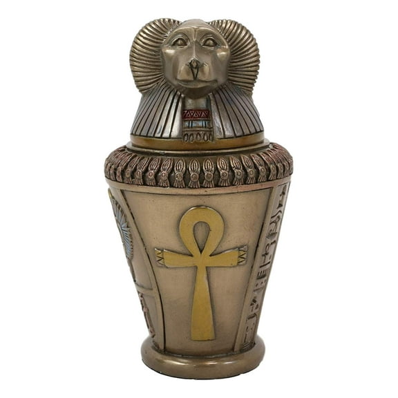 Ebros Ancient Egyptian Gods and Deities Hapi Canopic Jar Urn Statue 5.75" H